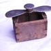 Antique BUTTER MOLD, CHURN wood, metal, Home decor, Primitive, Rustic, Fun, Funky