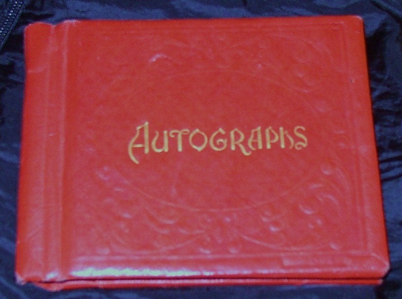 Sweet Vintage AUTOGRAPH BOOK 1952 dancer by JunqueInTheTrunque