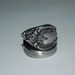 size 9 1\/12 stainless steel rose spoon ring