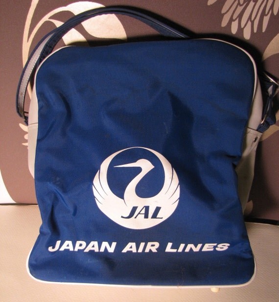 Vintage JAL Japan Airlines Flightbag Expo 70 Hard to find bag