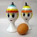 Mid Century Mod Italian Ceramic salt and pepper egg cup pair Raymor