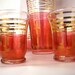 Vintage Pink Cocktail Shaker and Glasses set Art Deco 1930s Gatsby