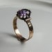 Victorian Amethyst ring solid rose gold 10kt size 7 Antique fixer