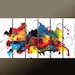 6pc Abstract Canvas Art Painting - 72x36 Contemporary Original Modern Art by Destiny Womack - Ready to Ship - dWo - Song of the Soul