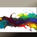 Abstract Modern Art Painting 36x24 Original Modern Contemporary Art on Canvas by Destiny Womack - dWo - The Other Side ON SALE