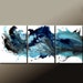3pc Abstract Canvas Art Painting - 54"Contemporary Original Modern Art by Destiny Womack - dWo - When the Tears Fall