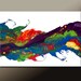 Original Abstract Painting 36x24 Contemporary Fine art on Canvas by Destiny Womack - dWo - Gently Down the Stream