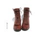 size 7.5 Justin Brick Red Leather Ankle Boots