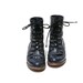 Justin Navy Blue Leather Ankle Boots size 5.5