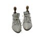 size 7.5 gray leather Italian moccasin shoes