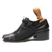 Size 8.5 Italy Leather & Mesh slip on Loafers
