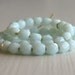 50 Opaque Pale Turquoise 3mm Faceted Czech Glass Rounds