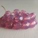 25 Milky Raspberry 6mm Czech Glass Rounds
