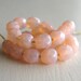 25 Milky Pale Pink Faceted 6mm Rounds - Czech Glass Beads