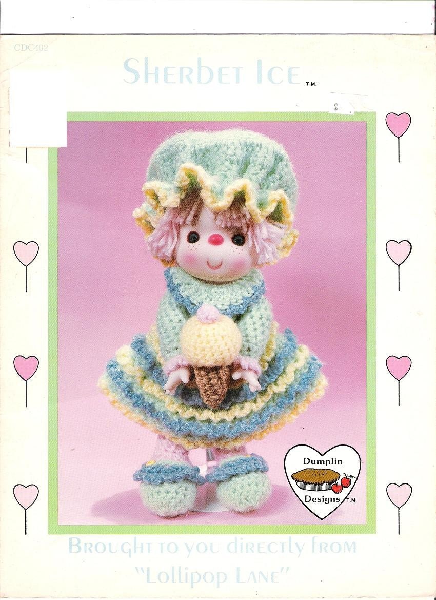 Lollipop Lane Sherbet Ice Crochet Doll Pattern