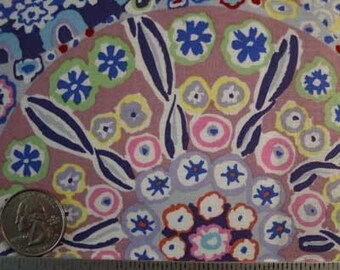 Kaffe Fassett MILLEFIORE PASTEL GP92 Blue Quilt Fabric - by the Yard