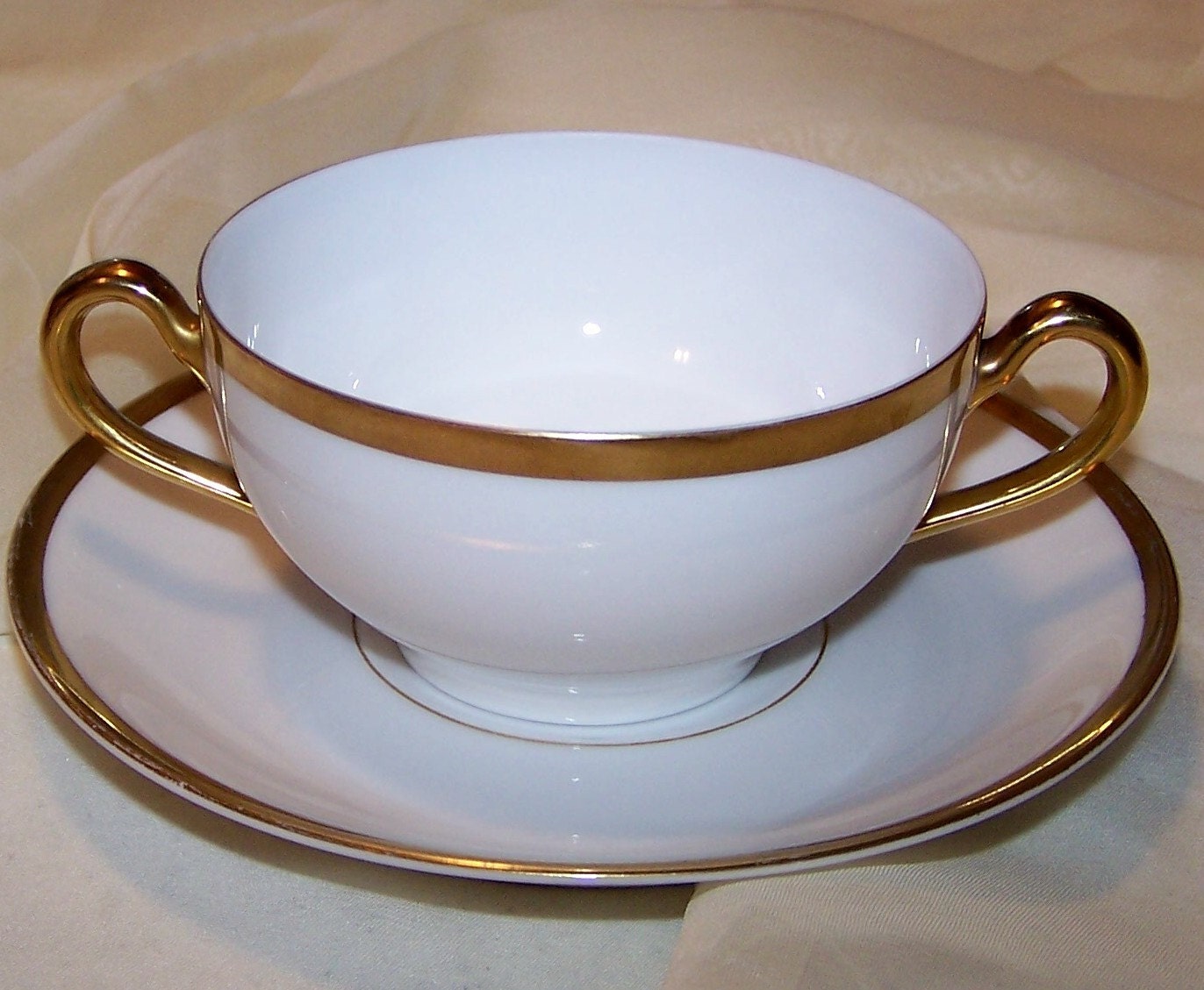 Vintage Bouillon/Broth Cup and Saucer