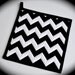 Chevron Potholders, Designer Potholders, Quilted Potholders