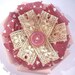 Fabric Flower Brooch Valentines Day Shabby Chic Rose and Vintage Lace