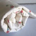Organic cotton fleece TODDLER blanket - FLOWERS