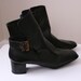Vintage mod black leather boots size 9