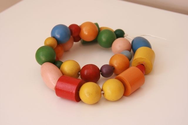 wood stringing beads