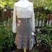 Upcycled Clothing under 25, Eco Tattered Peasant Dress, Mori Girl, Woodland, Hippie, Homespun, Ragdoll, Boho, Medium