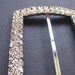 Large Rectangular Rhinestone Slider Buckle