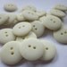 Plain Cream Buttons 20mm 20 pieces TO CLEAR