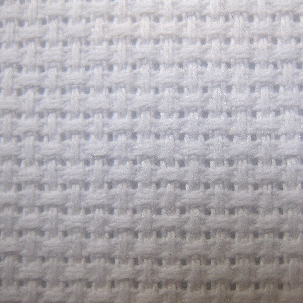 White Aida Fabric 14 Count 12 x 12