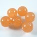 10mm LIGHT PEACH JADE Gemstone round Beads - 6