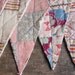 vintage 1930s Depression Era quilt scraps bunting flags (collection 1)