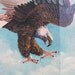 vintage 1970s oil painting // bald eagle // signed W. Amadio