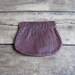 vintage c. 1960s brown leather coin purse