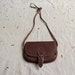 vintage c. 1970s tiny leather cross body purse // alligator print