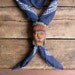 vintage c. 1960s Boy Scouts Indian Chief neckerchief slide // hand carved and painted wood