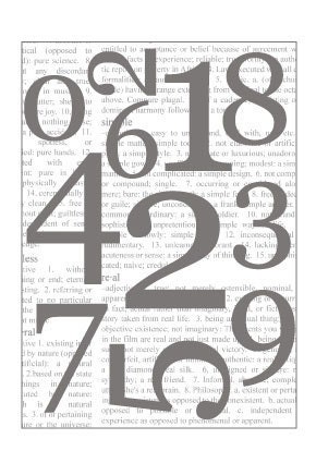 number label