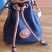 Black and Brown DOONEY and BOURKE Mini Bucket Bag