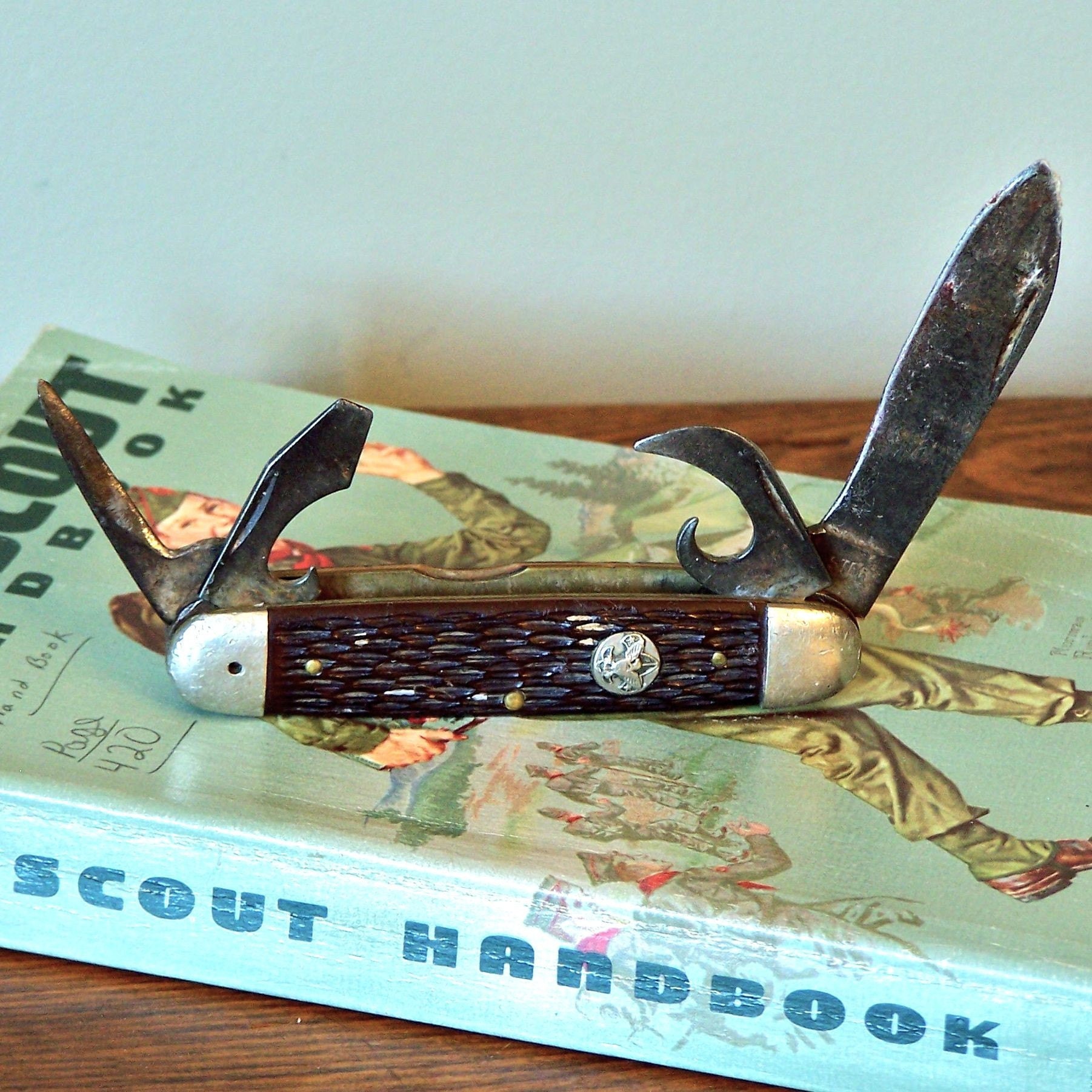 Vintage Boy Scout Knife old school for your by jollytimeone