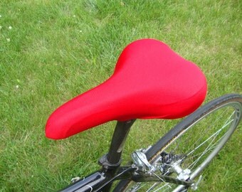 Bicycle Saddle Cover - STANDARD size - Bright Red