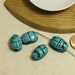 Turquoise Blue Scarab Beads - 4 pcs.