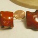 Large Red Coral Pendants (926CR) - 2 pcs