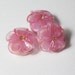 SWEET PINKS Lamp work Glass Flower Beads handmade jewelry supplies sra