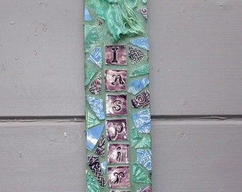 Mosaic Fairy Nature Spirit Inspire affirmation Sign