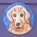 Golden Retriever Relief Tile Ornament