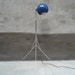 Modern Chome Tripod Eyeball Lamp. Sonneman Style.