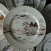Set of 6 Hollywood Regency Gold and Silver Plates