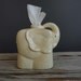Vintage Yellow Elephant Tissue Holder