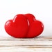 Modern Bright Red Heart Planter
