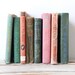 Tall Stack of Colorful Vintage Books